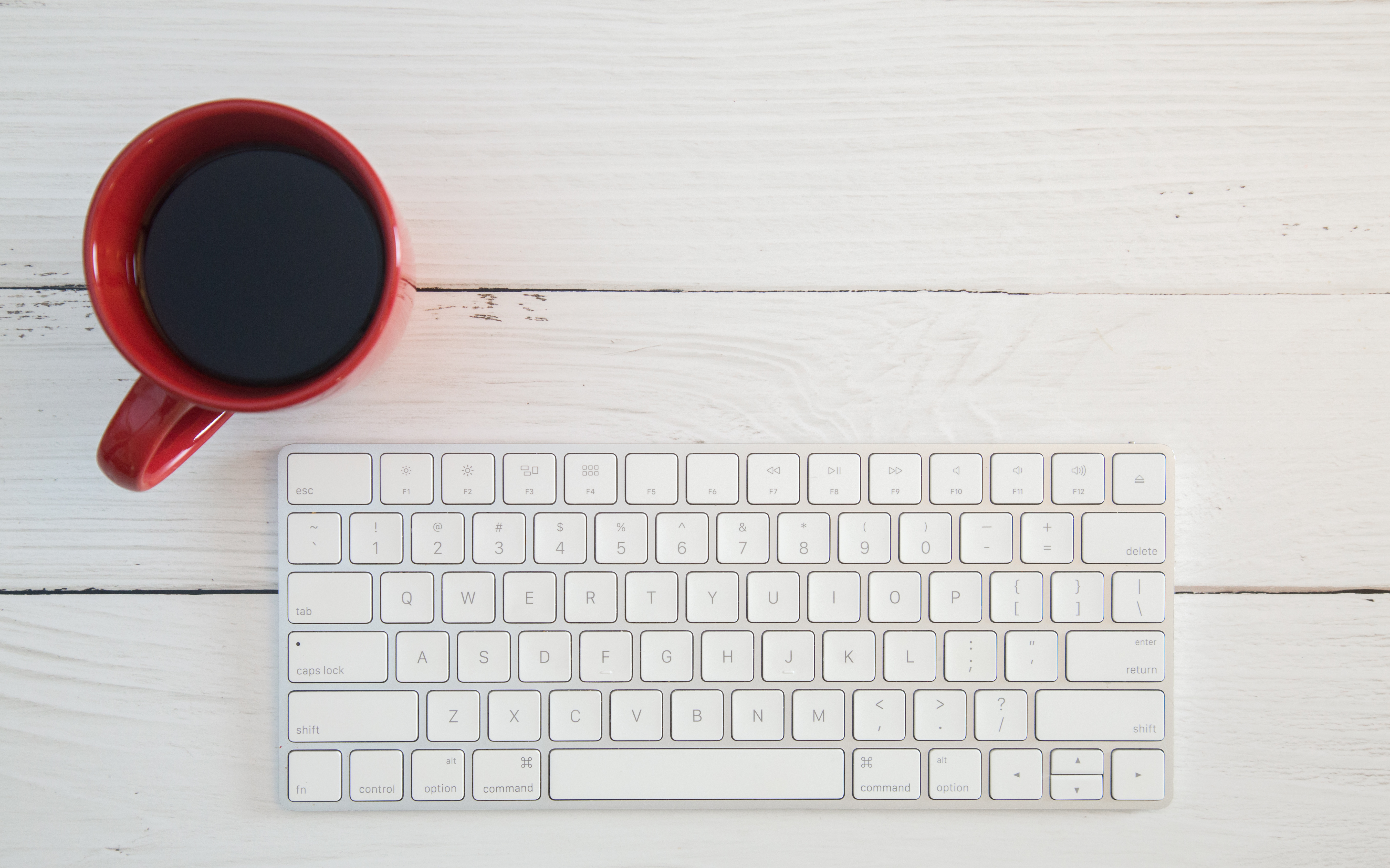 coffee and keyboard